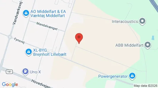 Gewerbeflächen zur Miete i Middelfart – Foto von Google Street View