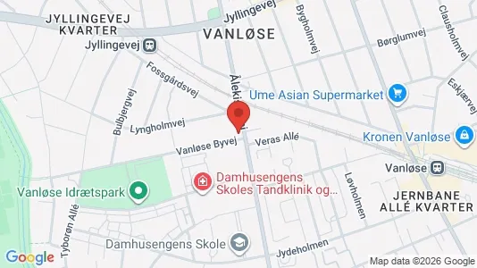 Lokaler til leie i Vanløse - kort over placeringen