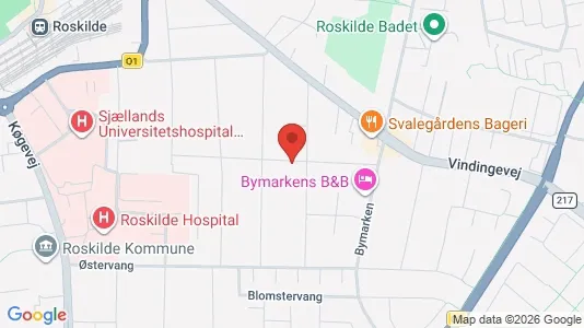 Commercial properties for rent i Roskilde - kort over placeringen