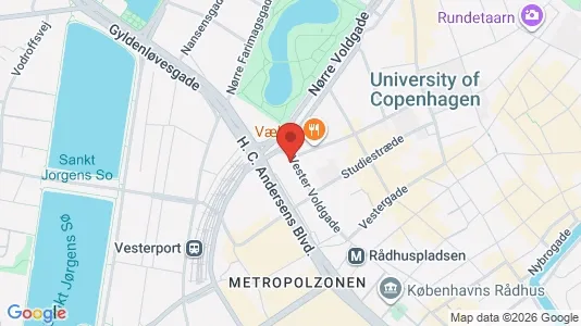 Commercial properties for rent i Vesterbro - kort over placeringen