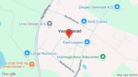 Lokaler til leje i Lynge - kort over placeringen