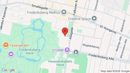 Lokaler til leje i Frederiksberg - kort over placeringen