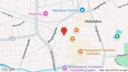 Gewerbeflächen zur Miete i Holstebro – Foto von Google Street View