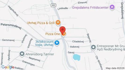 Commercial properties for rent i Vejle - kort over placeringen