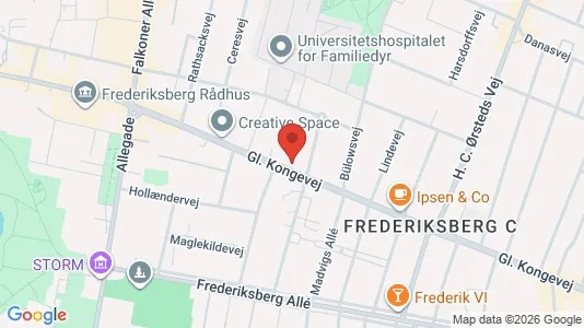 Nieruchomości komercyjne Do wynajęcia i Frederiksberg C - kort over placeringen