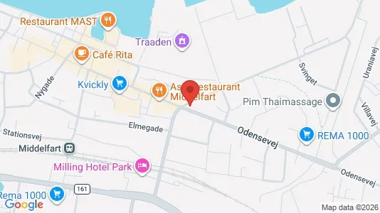 Commercial properties for rent i Middelfart - Photo from Google Street View