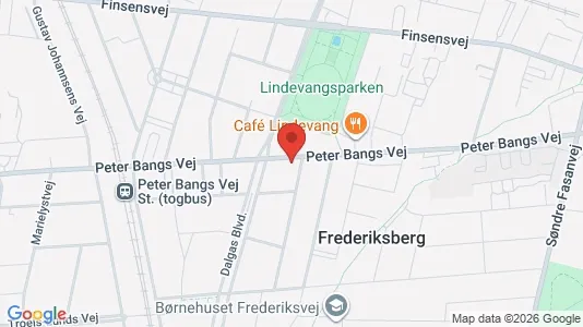 Commercial properties for rent i Frederiksberg - kort over placeringen
