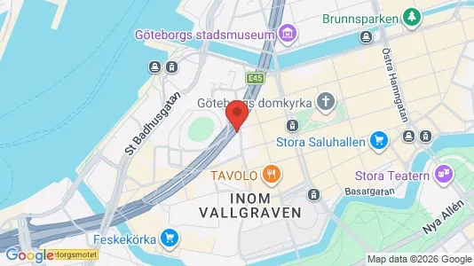 Kontorlokaler til leje i Gøteborg Centrum - kort over placeringen