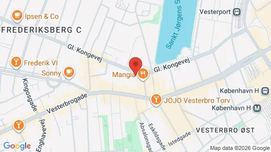 Commercial properties for rent i Vesterbro - kort over placeringen