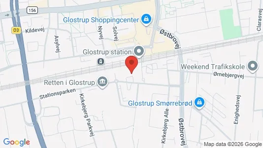 Coworking spaces for rent i Glostrup - kort over placeringen