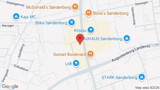 Gewerbeflächen zur Miete i Sønderborg – Foto von Google Street View