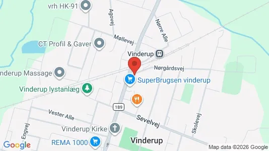Lokaler til leje i Vinderup - Foto fra Google Street View