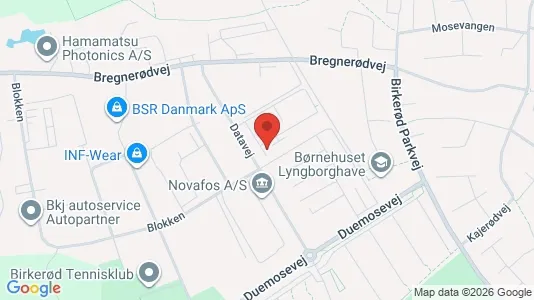 Commercial properties for rent i Birkerød - kort over placeringen
