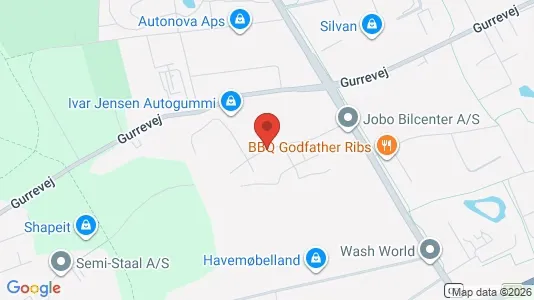 Commercial properties for rent i Helsingør - kort over placeringen