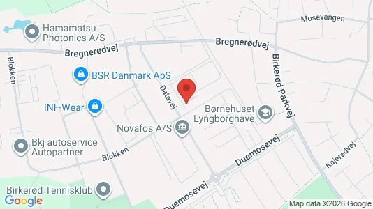 Commercial properties for rent i Birkerød - kort over placeringen