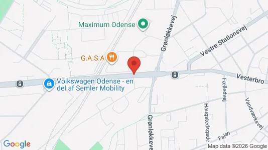 Lokaler til leje i Odense C - Foto fra Google Street View