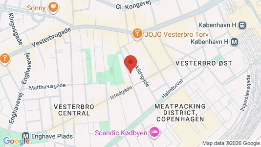 Commercial properties for rent i Vesterbro - kort over placeringen