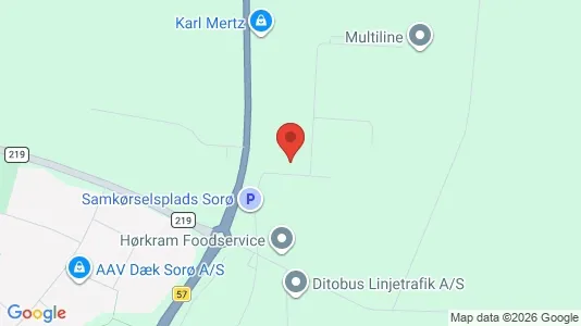 Commercial properties for rent i Sorø - kort over placeringen