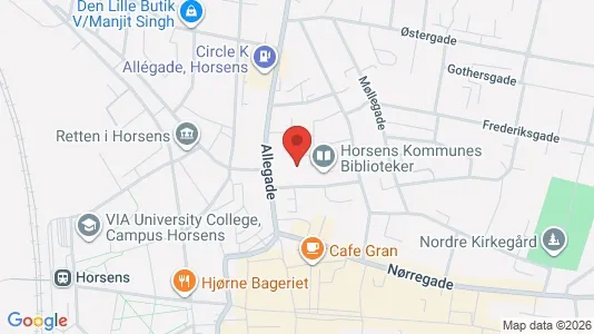 Lokaler til leje i Horsens - kort over placeringen