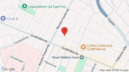 Commercial properties for rent i Frederiksberg - kort over placeringen