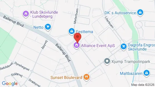 Commercial properties for rent i Skovlunde - kort over placeringen