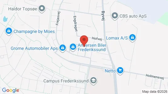 Lokaler til leie i Frederikssund - kort over placeringen