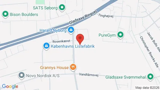 Gewerbeflächen zur Miete i Søborg – Foto von Google Street View