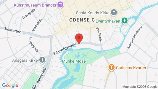 Liikekiinteistöt Vuokrattavana i Odense C - kort over placeringen