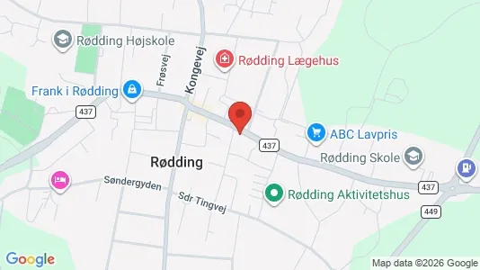 Bedrijfsruimtes te huur i Rødding - Foto uit Google Street View