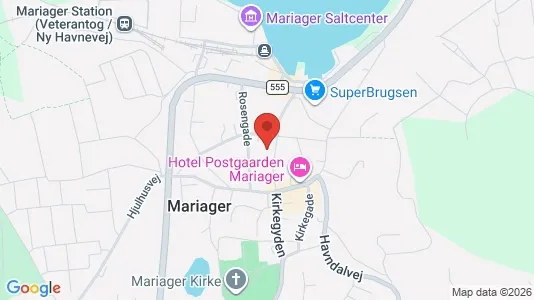 Gewerbeflächen zur Miete i Mariager - kort over placeringen