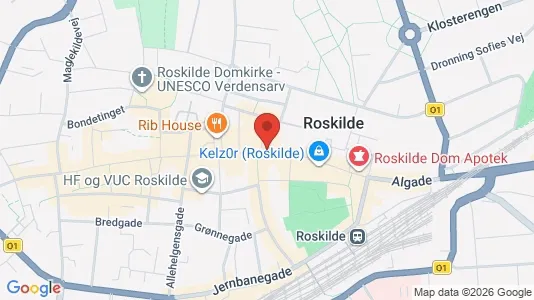 Commercial properties for rent i Roskilde - kort over placeringen