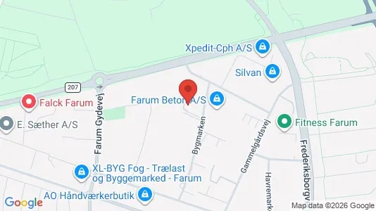 Bedrijfsruimtes te huur i Farum - kort over placeringen
