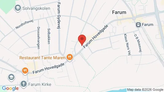 Lokaler til leje i Farum - kort over placeringen