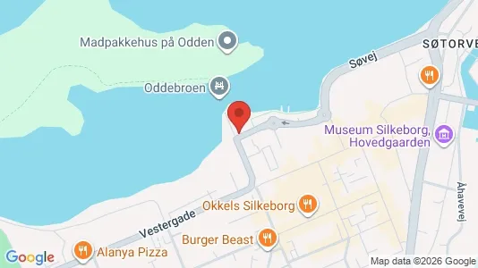 Företagslokaler för uthyrning i Silkeborg - kort over placeringen