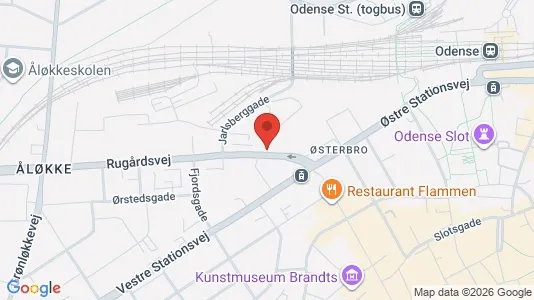 Nieruchomości komercyjne Do wynajęcia i Odense C - kort over placeringen