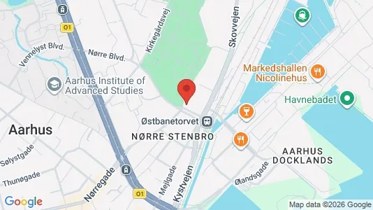 Gewerbeflächen zur Miete i Aarhus C – Foto von Google Street View