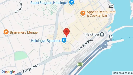 Commercial properties for rent i Helsingør - kort over placeringen