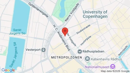 Commercial properties for rent i Vesterbro - kort over placeringen