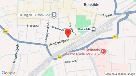 Commercial properties for rent i Roskilde - kort over placeringen