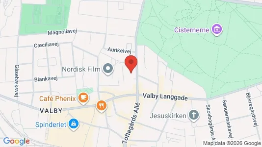 Commercial properties for rent i Valby - kort over placeringen