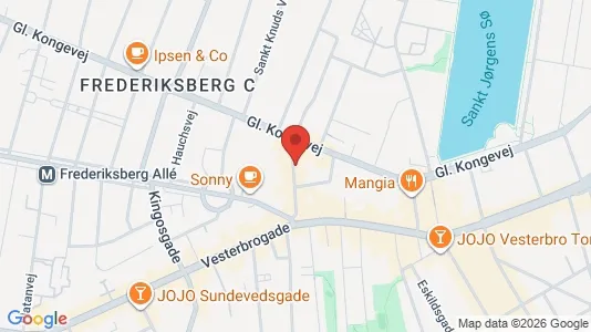 Commercial properties for rent i Vesterbro - kort over placeringen