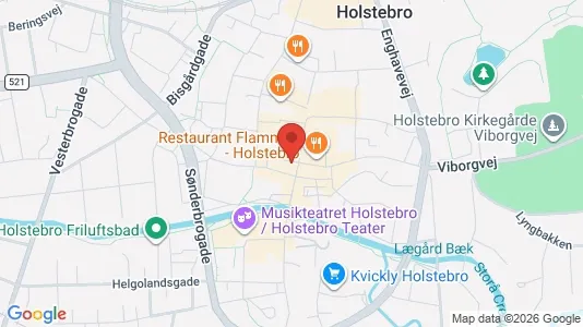 Commercial properties for rent i Holstebro - kort over placeringen