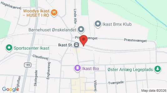 Lokaler til leje i Ikast - kort over placeringen