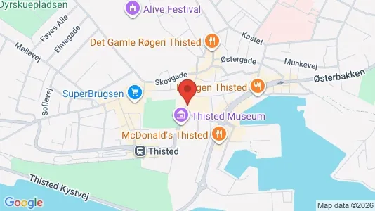 Lokaler til leje i Thisted - Foto fra Google Street View