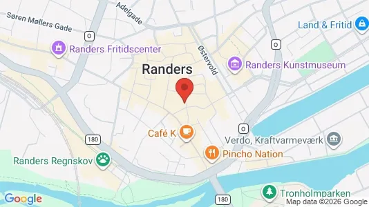 Commercial properties for rent i Randers C - kort over placeringen