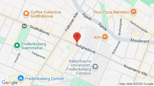 Commercial properties for rent i Frederiksberg C - kort over placeringen