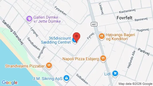 Commercial properties for rent i Esbjerg V - kort over placeringen