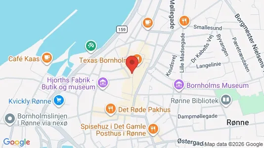 Gewerbeflächen zur Miete i Rønne – Foto von Google Street View