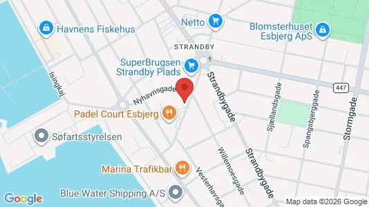 Liikekiinteistöt Vuokrattavana i Esbjerg - kort over placeringen