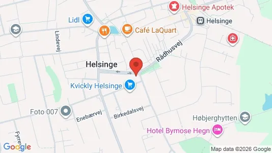 Gewerbeflächen zur Miete i Helsinge - kort over placeringen